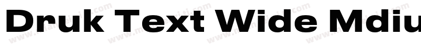 Druk Text Wide Mdium Trial字体转换